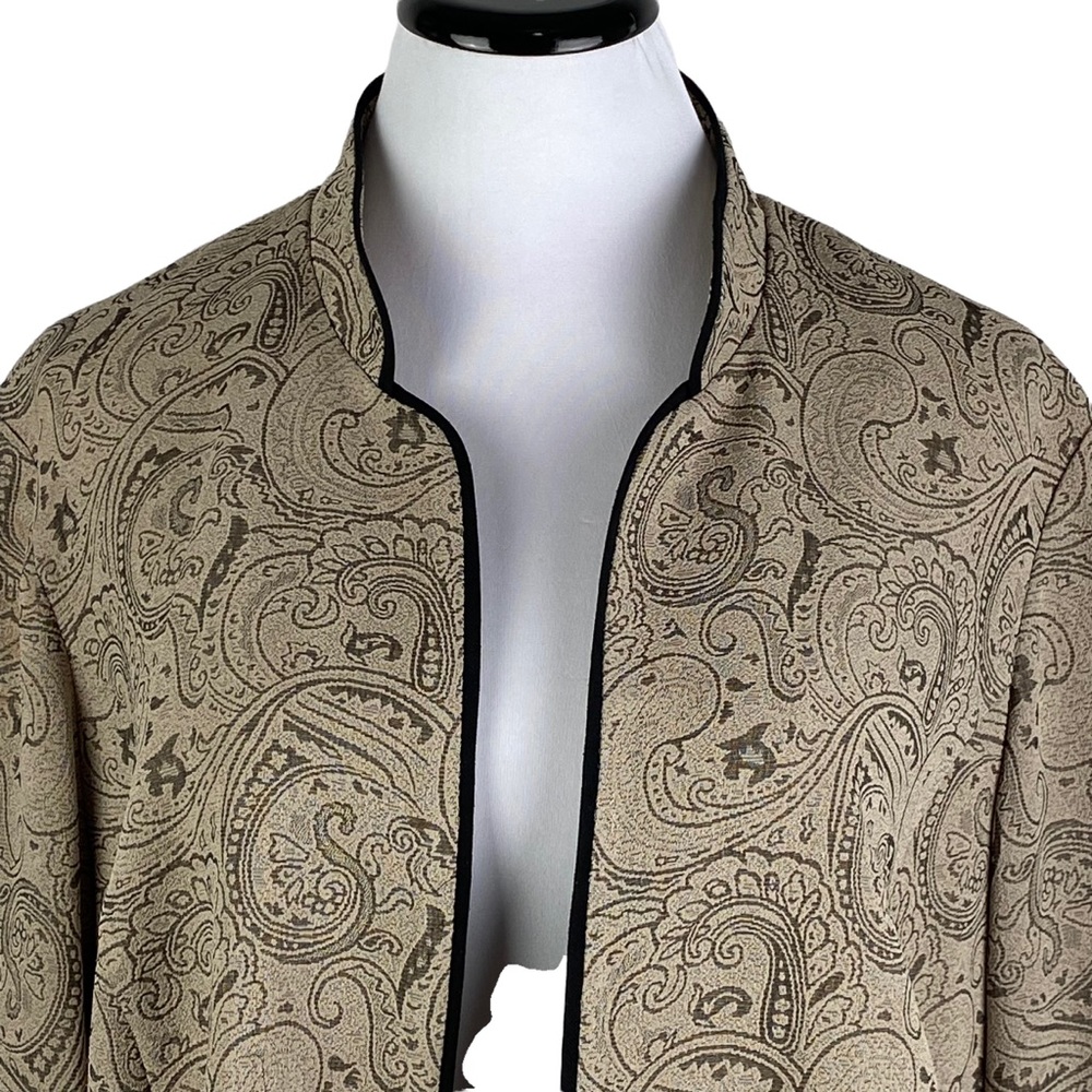 Perceptions Paisley Open Blazer Jacket - image 4